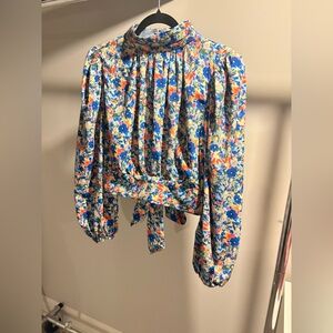 Elliatt Multicolor Floral Backless blouse